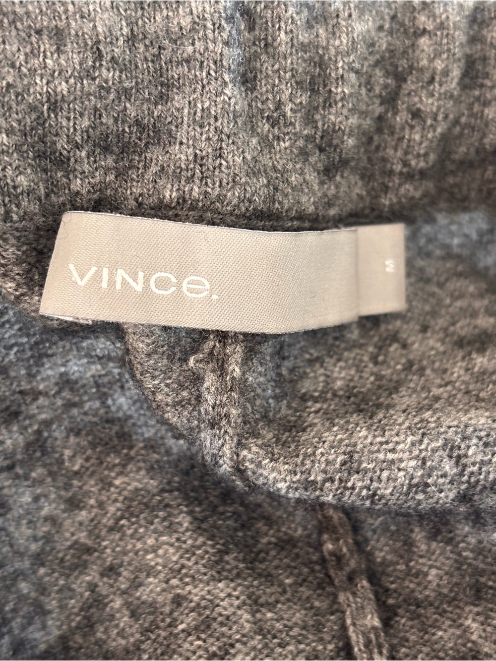 VINCE Wool Cashmere Blend Wide Leg Drawstring Pants Gray | Luxe Knit | Size M - Picture 6 of 11